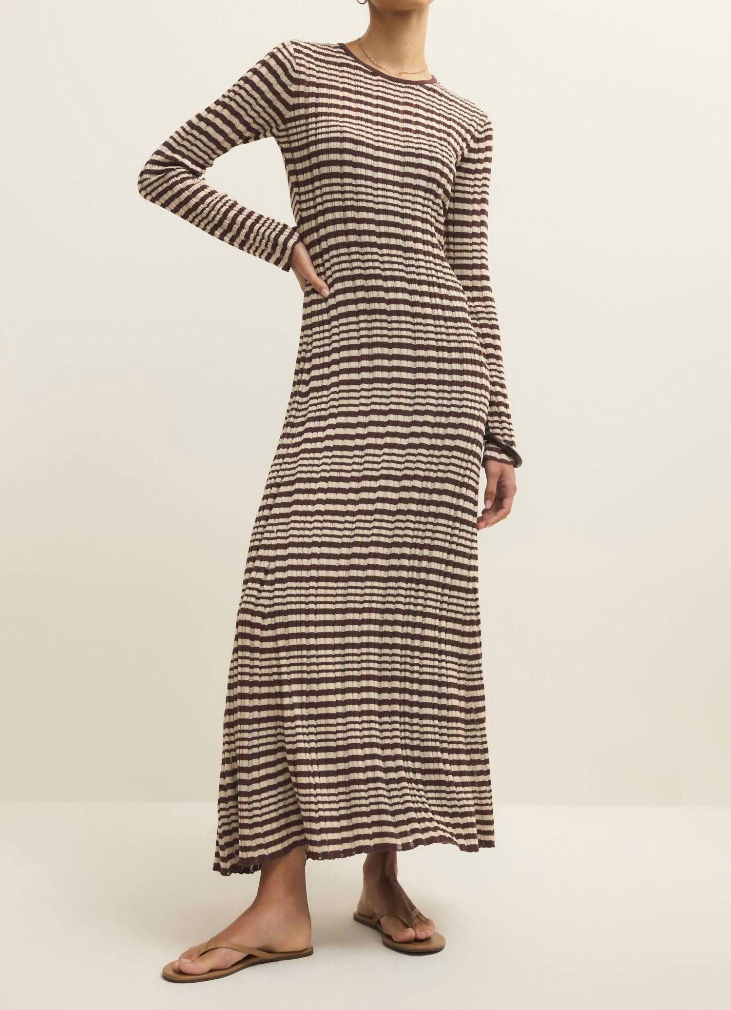 Z Supply Rosetta Dress in chocolate cherry - women's dress