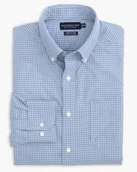 SOUTHERN TIDE Intercoastal Sport Shirt in seven seas blue - men's shirt - view 6