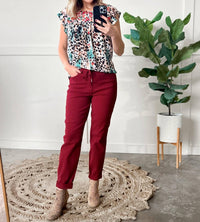 Judy Blue - Denim Cuffed Joggers Jeans