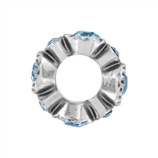 Brighton - HALO AQUAMARINE BEAD