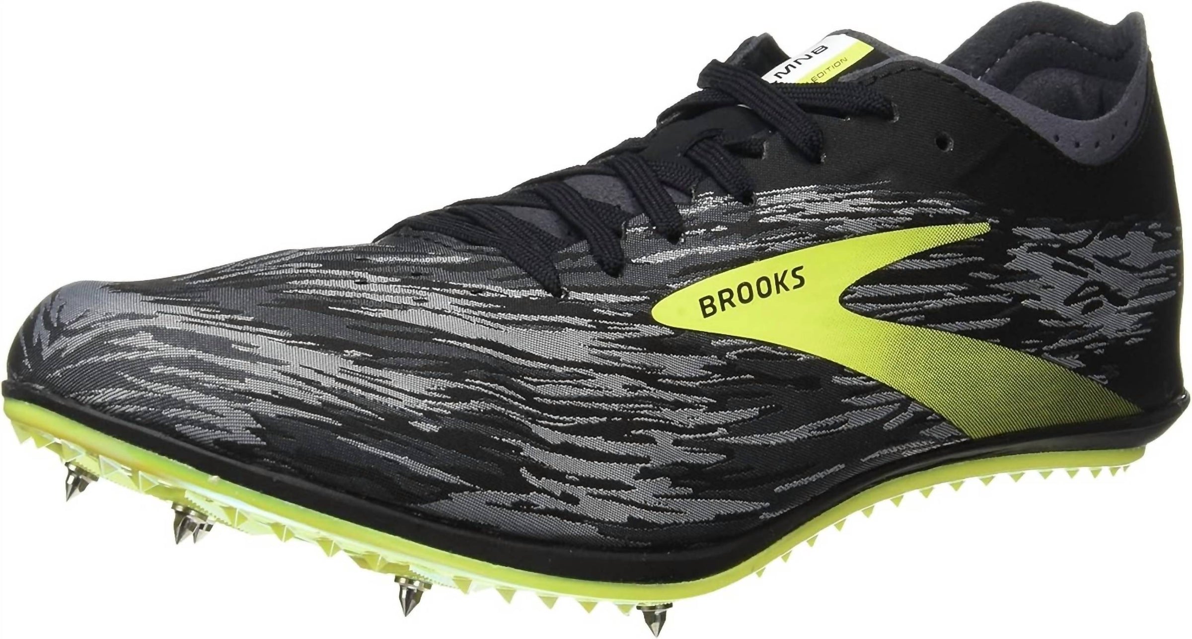BROOKS Men's Elmn8 V5 Shoes in black gray green - men's shoe - alternate view