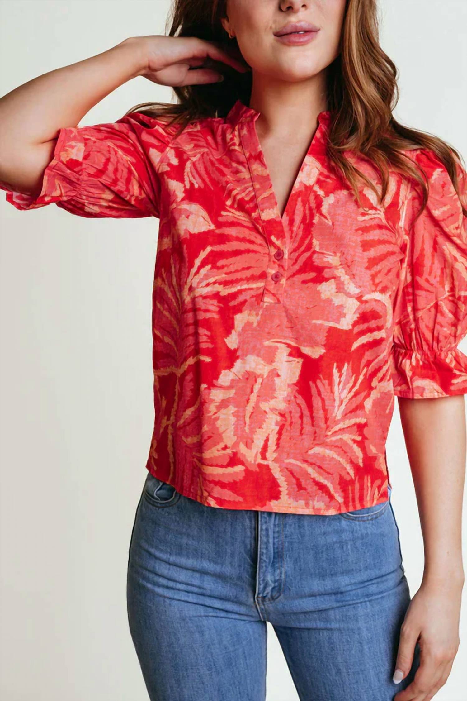Laroque - Betsy V-neck Blouse - Plus