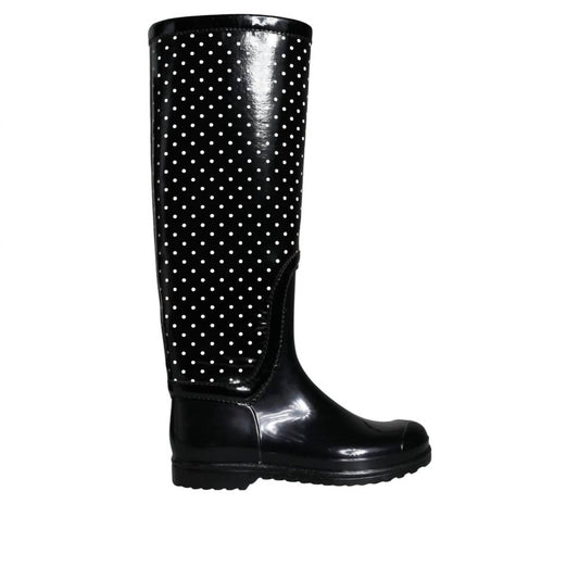 Dolce & Gabbana - Women's Rubber Knee High Flat Rain Boots