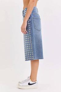 Cello - Vex Studded Bermuda Shorts