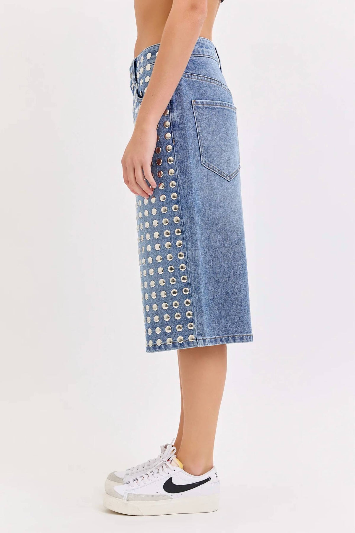 Cello - Vex Studded Bermuda Shorts