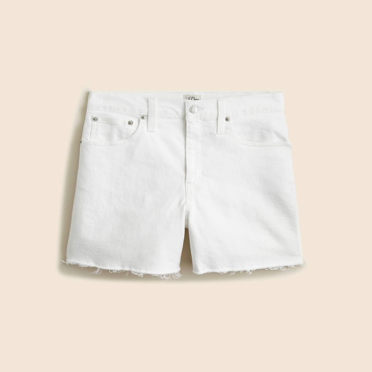 J.Crew - High-rise Raw Hem Denim Short