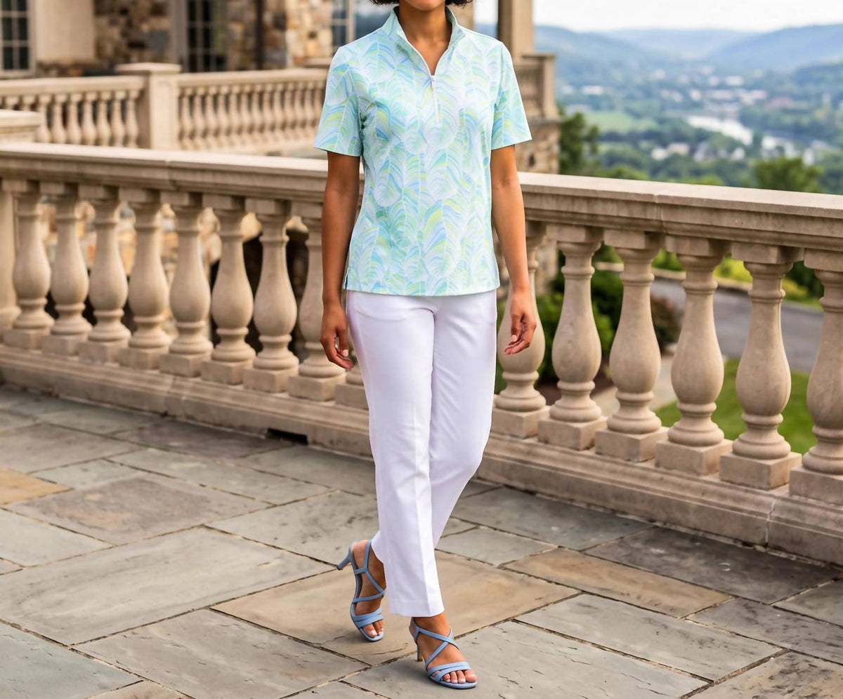 Katherine Way - Bayside Short Sleeve Polo Top