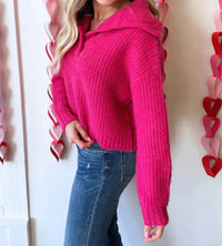 Lili Sidonio - Chunky Varsity Collar Sweater