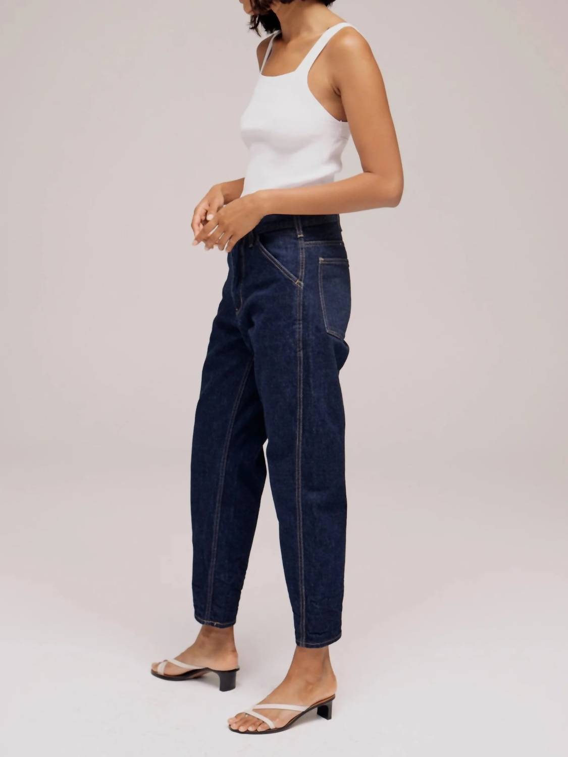 Mijeong Park - Strap Knit Cropped Top