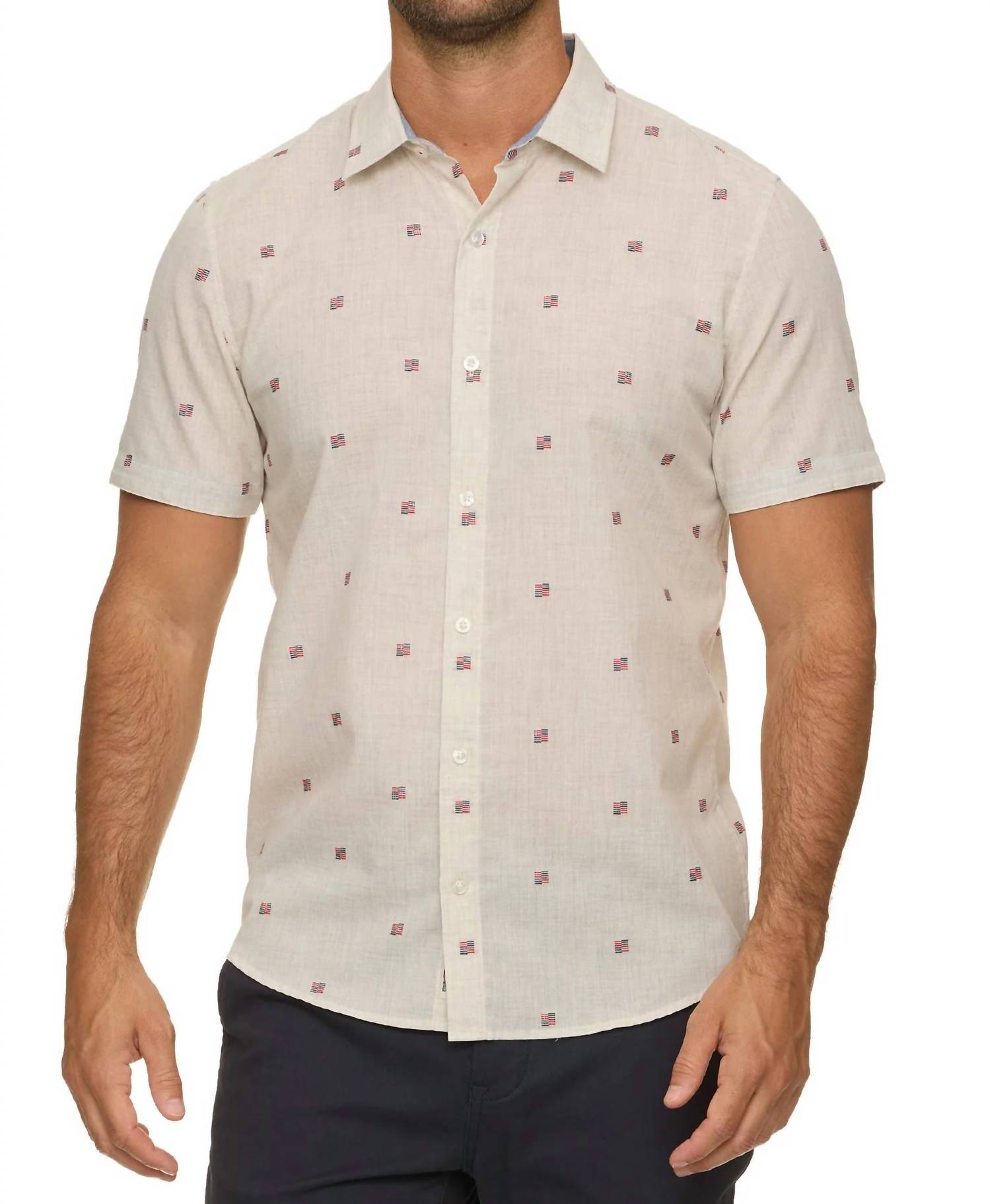 Flags & Anthem - Indio Americana Embroidery Print Shirt