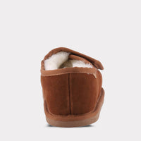 Lamo Women's Classic Apma Open Toe Wrap Flat - Wide in chestnut - women's flats - view 5