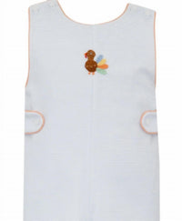 Petit Bebe - Boy's Needlepoint Turkey Short Jon Jon