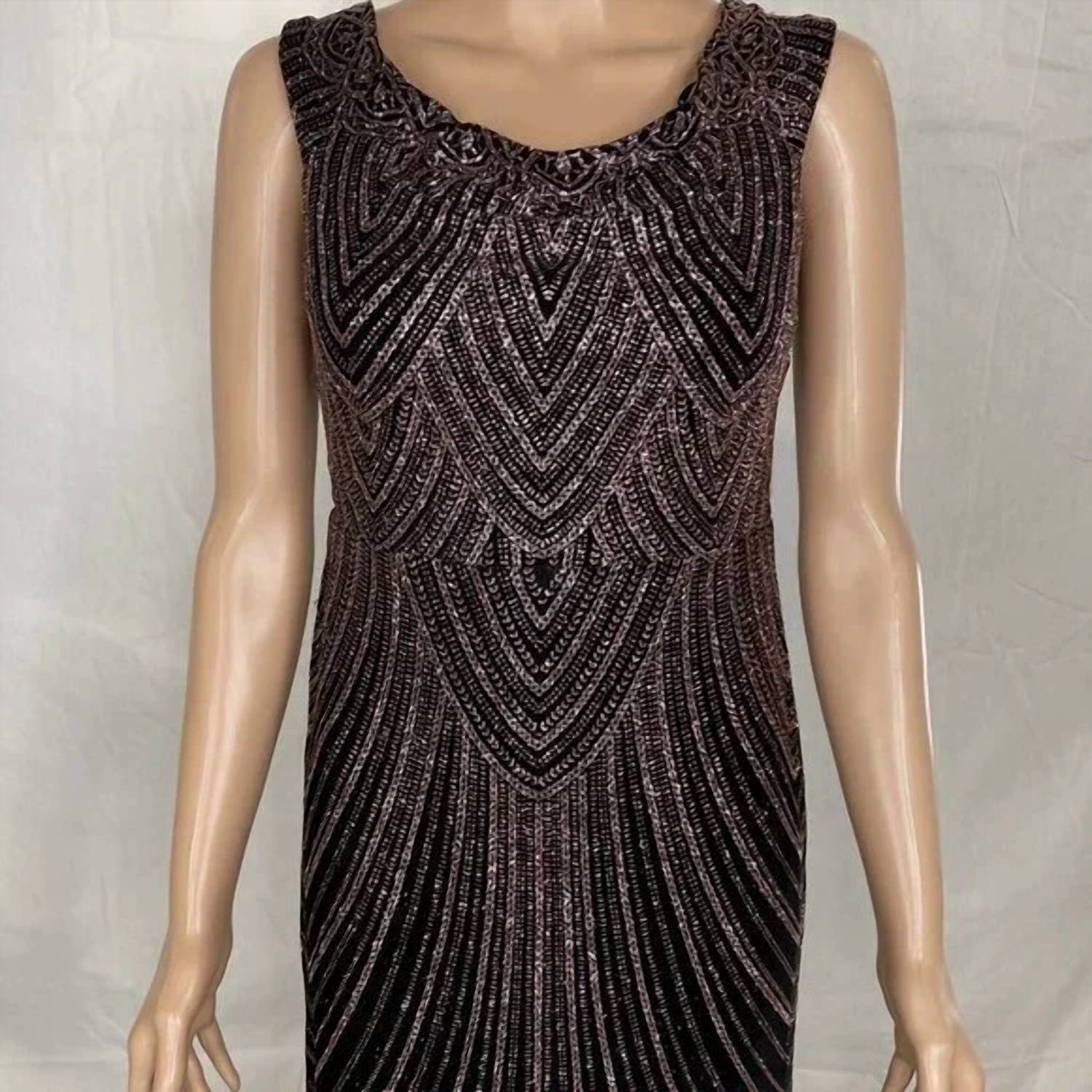 Betsy & Adam - Women’s Sequined & Glitter Mermaid Gown