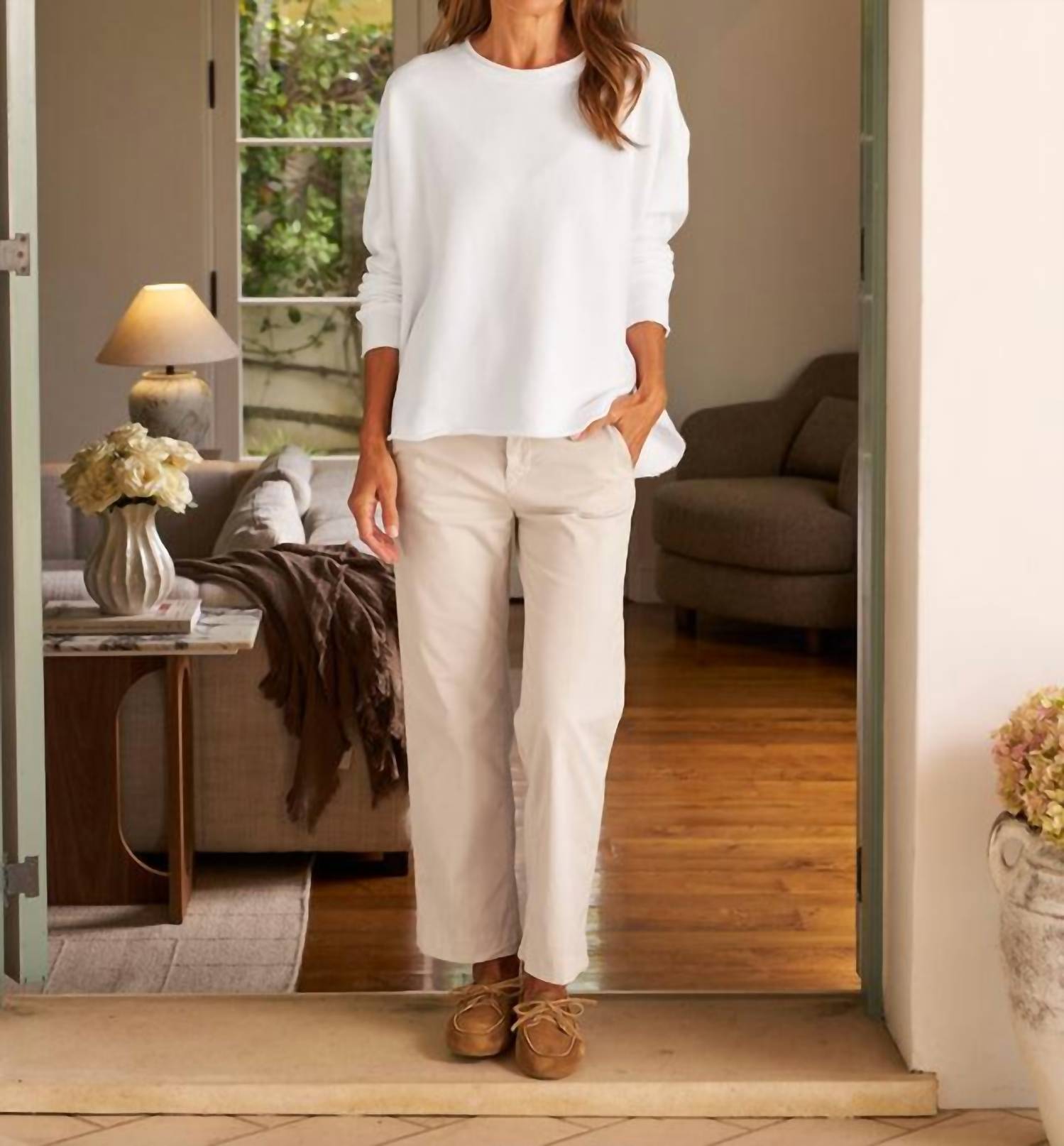 Frank & Eileen - Westport Wide Leg Chino Pants