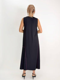 Ozai N Ku Vanguard A-line Dress in black - women's dress - detail view