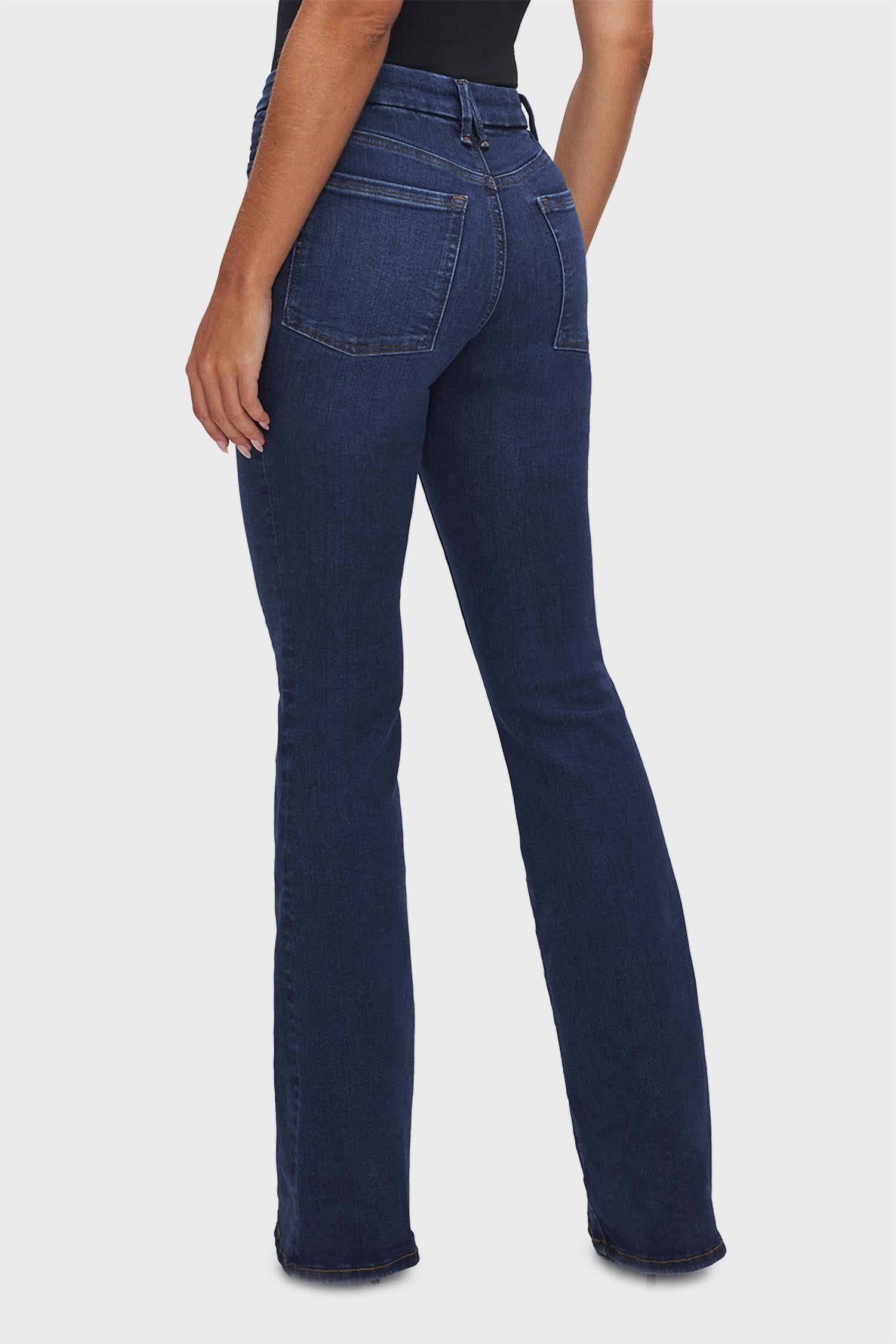 Good American - Pull On Flare Jeans
