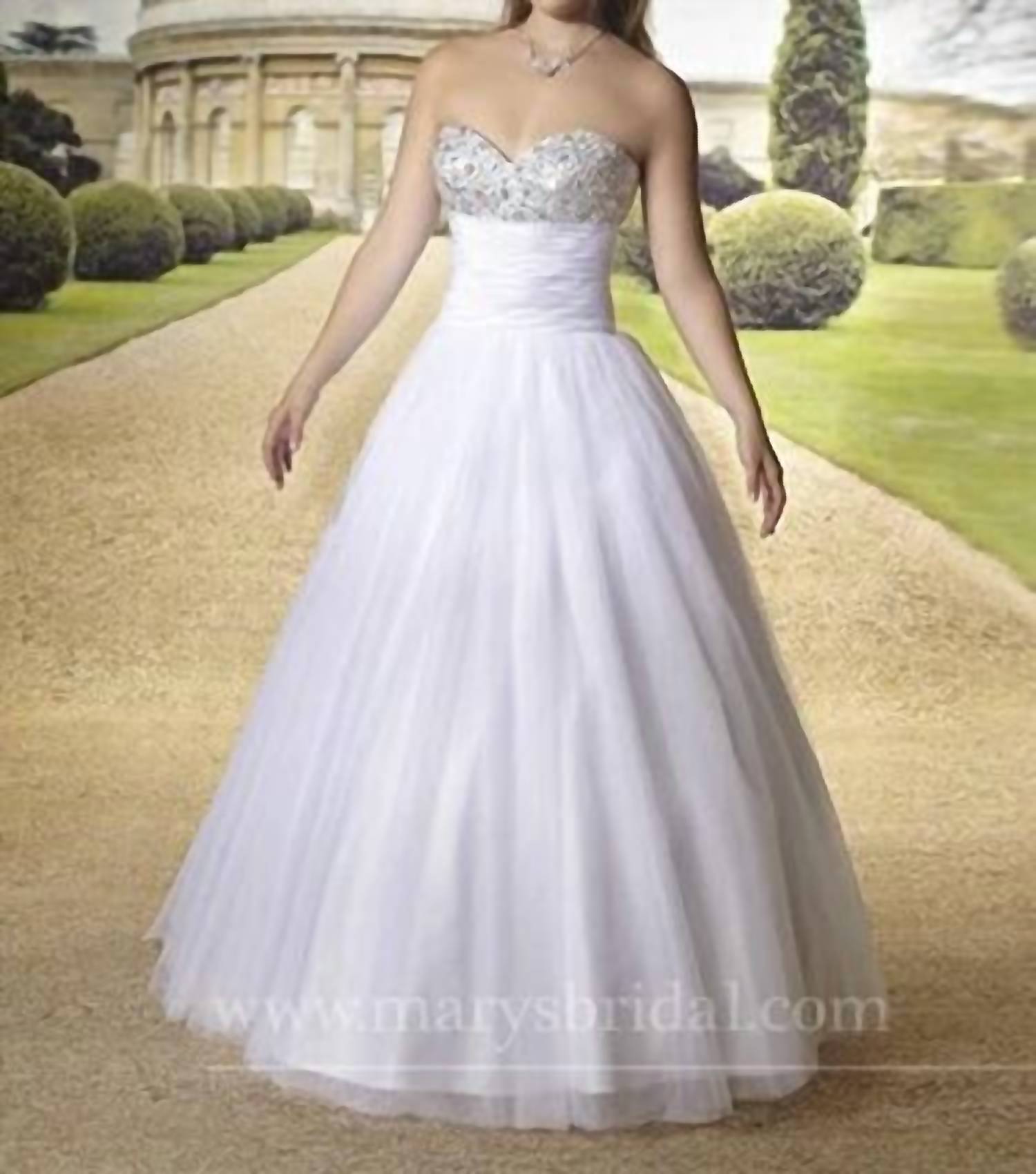 Mary'S Bridal - Strapless Crystall Ball Gown