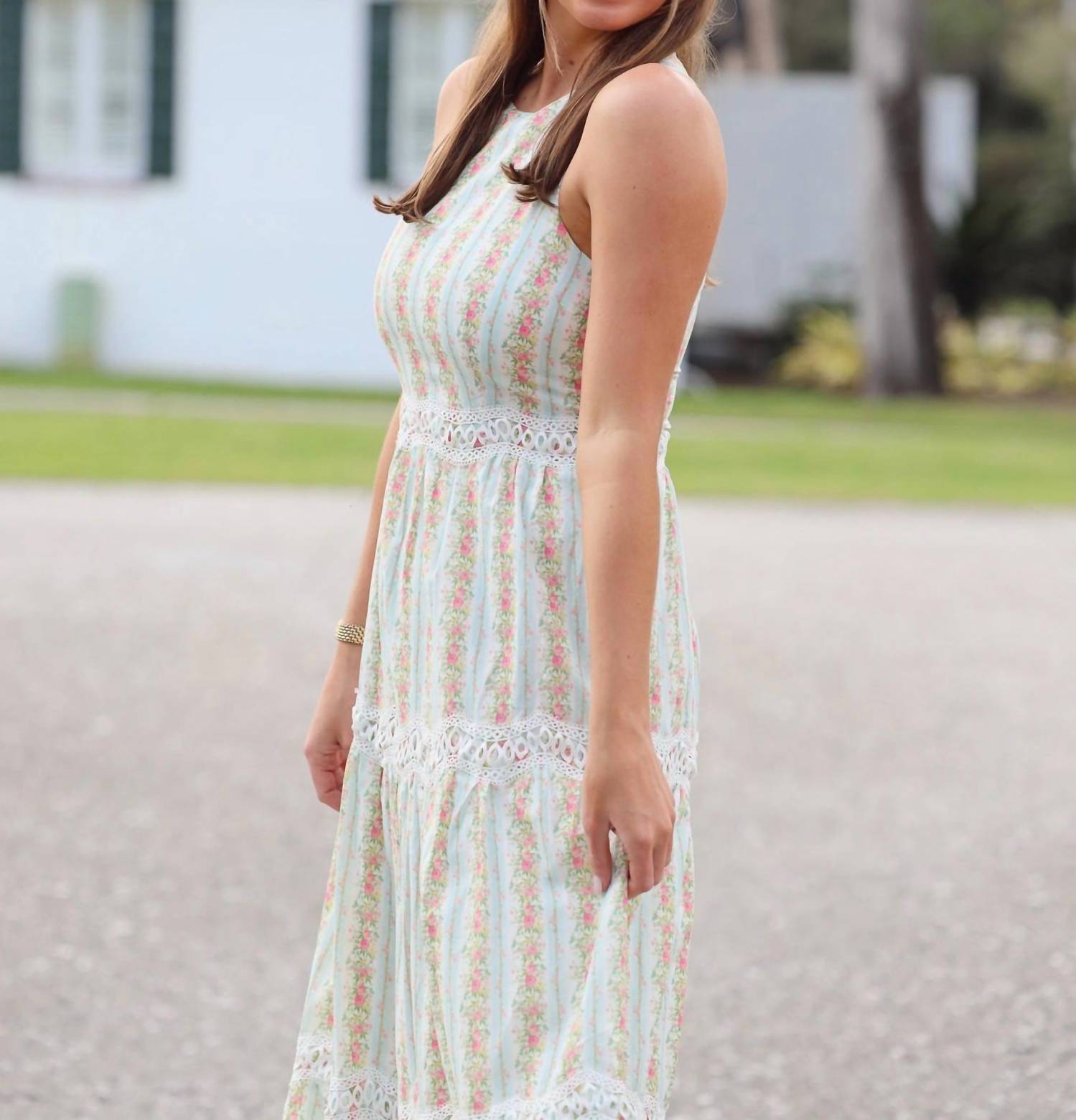 Tcec - Garden Gate Floral Midi Dress
