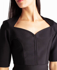 Nicole Miller - Lucy Knit Sweetheart Top