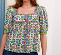 Pink City Prints - Lexi Short Sleeve Top