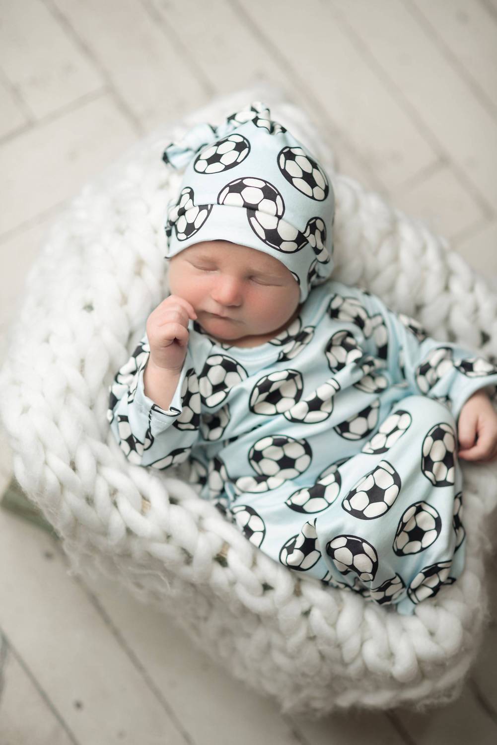 Adorable Sweetness - Baby Gown And Hat Set
