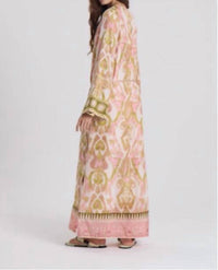 Maria Cher Delancey Anne Long Dress in pink vibes - women's dress - detail view