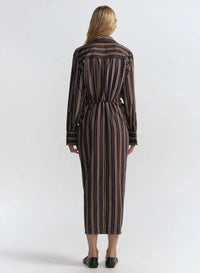A.L.C. - Mila Striped Midi Shirtdress