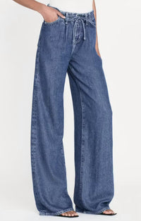 Frame - Super Drape Drawstring Wide Leg Pants