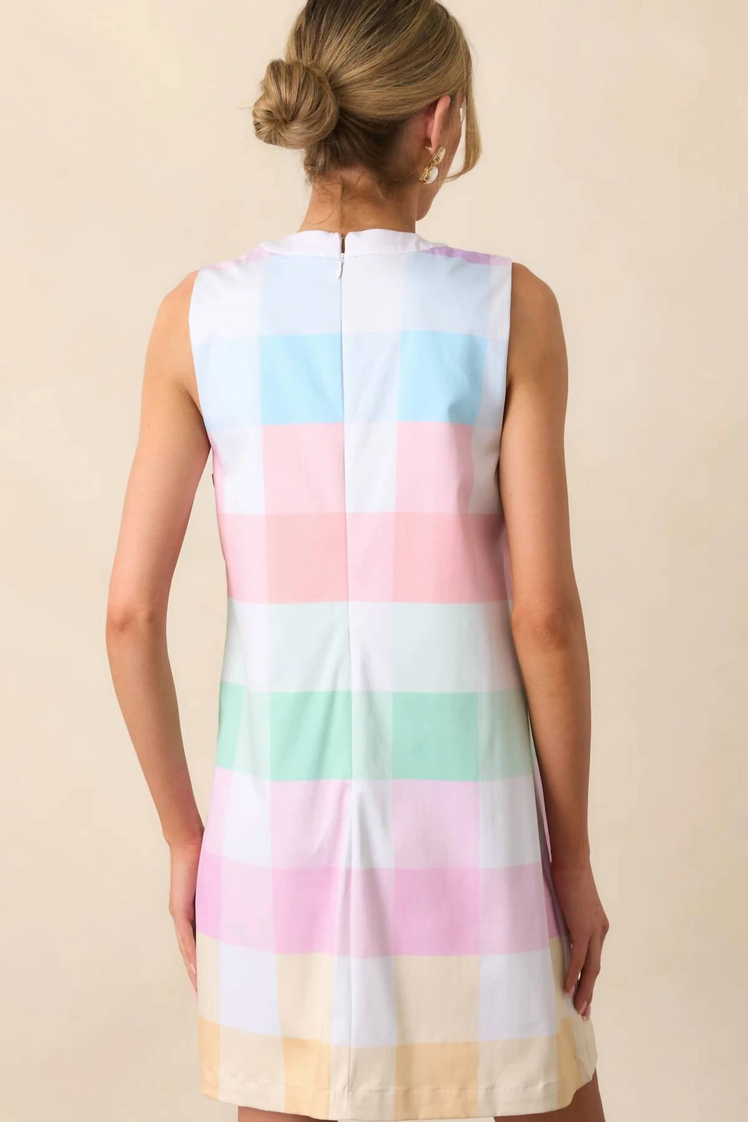 Prosperina - Prescott Easter Soirée Plaid Shift Dress