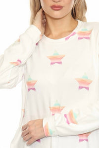 Pj Salvage - Stardust Long Sleeve Lounge Top