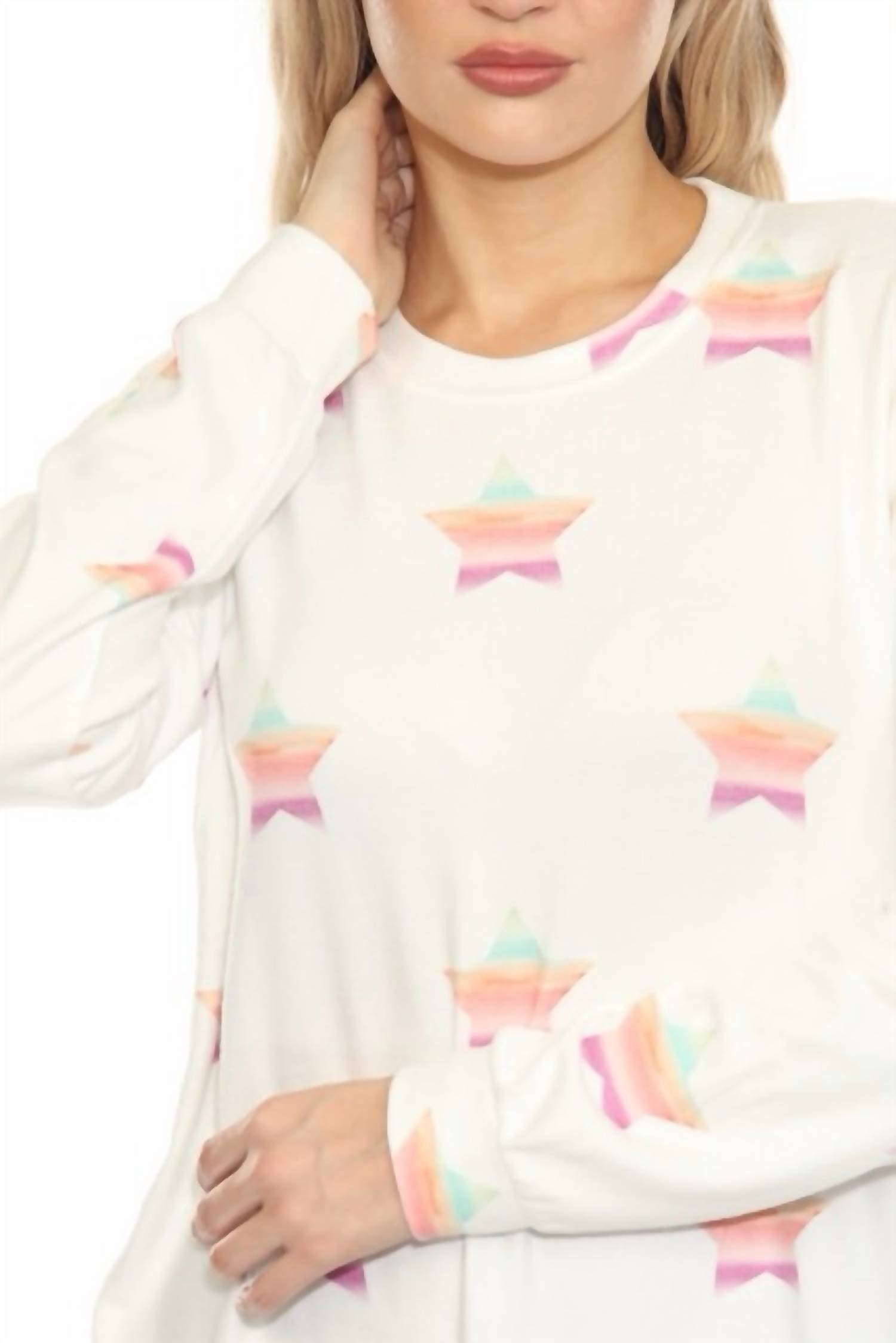 Pj Salvage - Stardust Long Sleeve Lounge Top