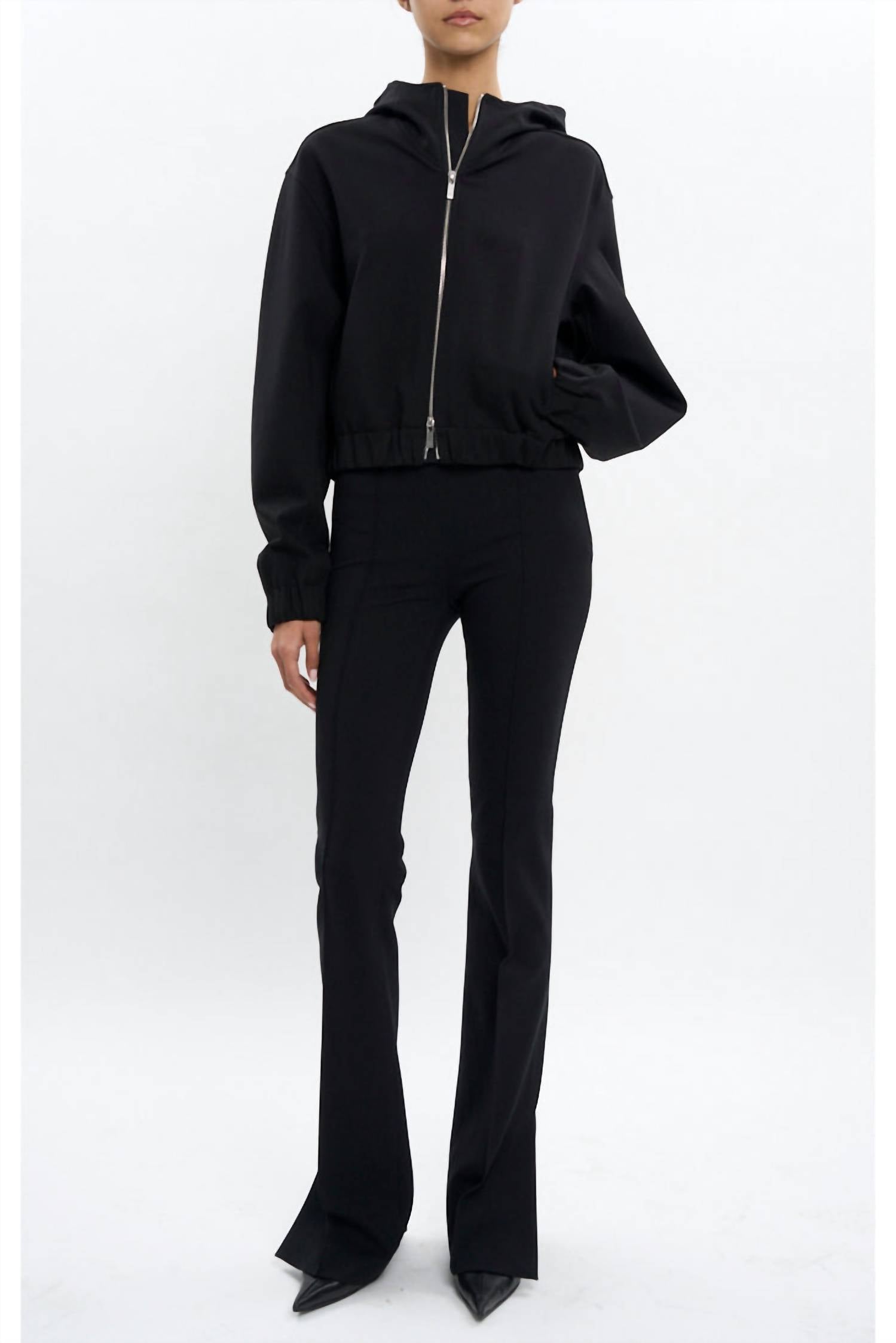 Helmut Lang - Ponte Stretch Knit Bootcut Pant