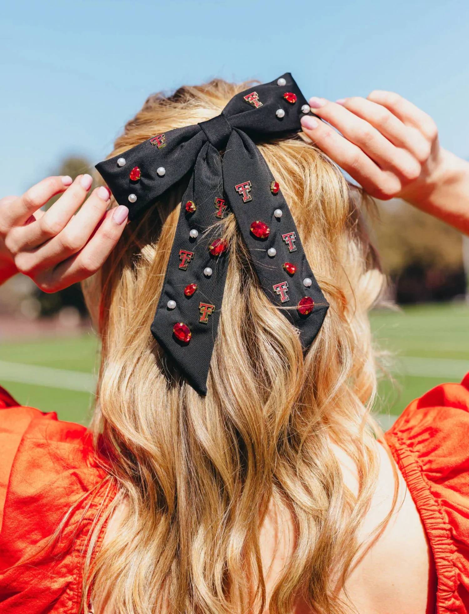 Brianna Cannon - Texas Tech Bow Barrette