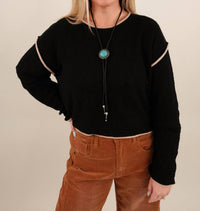 Ee:Some - Trailline Cropped Pullover Sweater