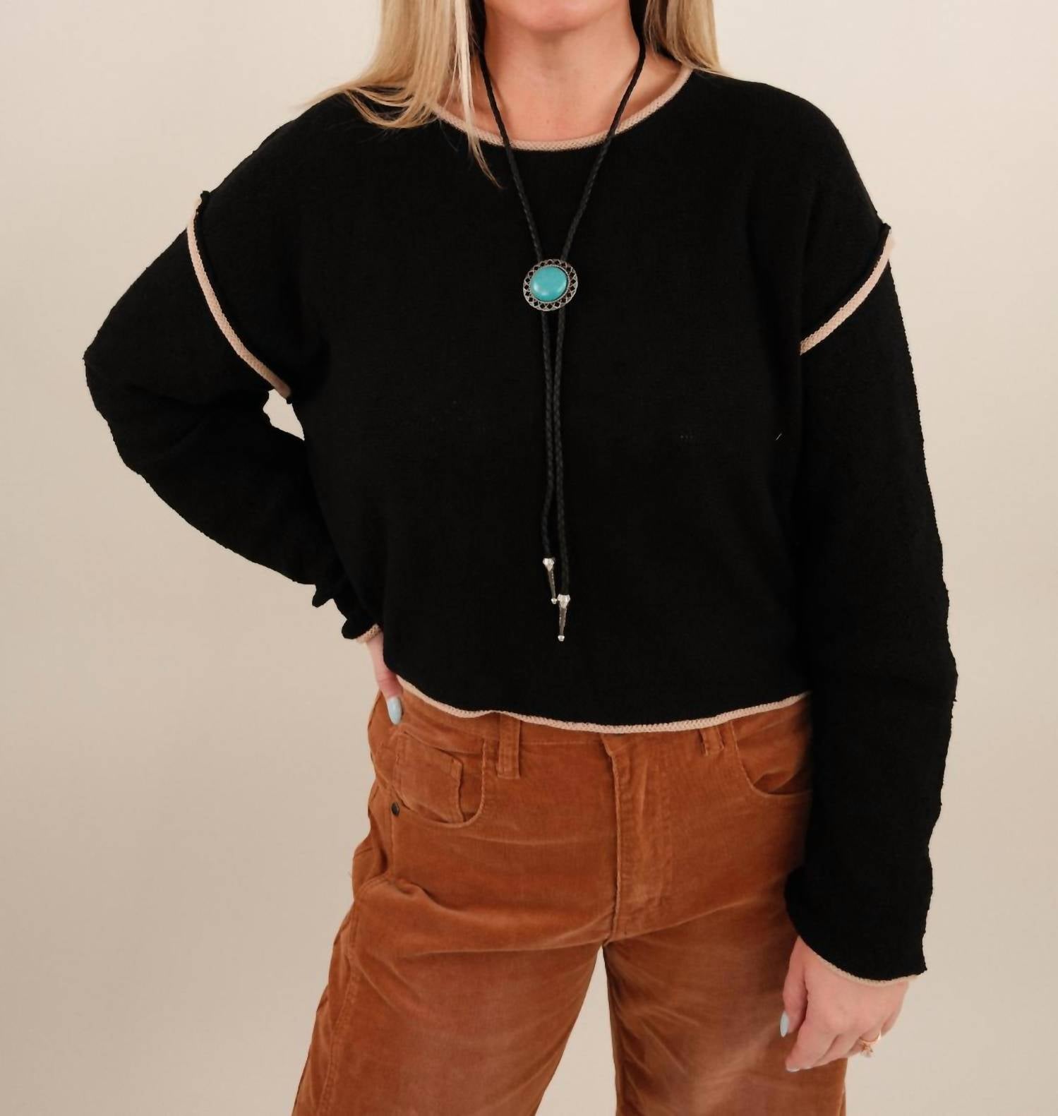 Ee:Some - Trailline Cropped Pullover Sweater