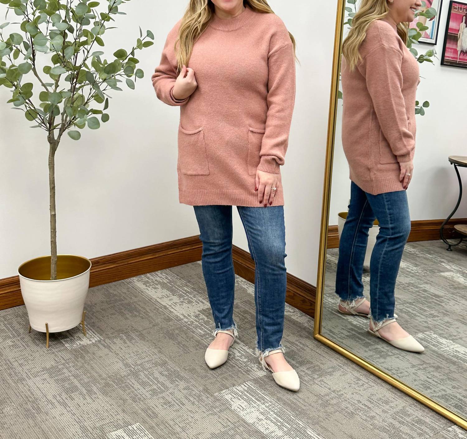 Listicle - Pocket Tunic Sweater