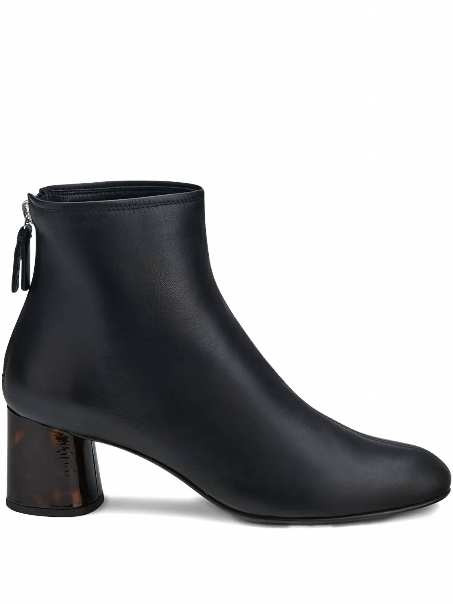 Agl - Women's Zip-detail Tortoiseshell-heel Boots