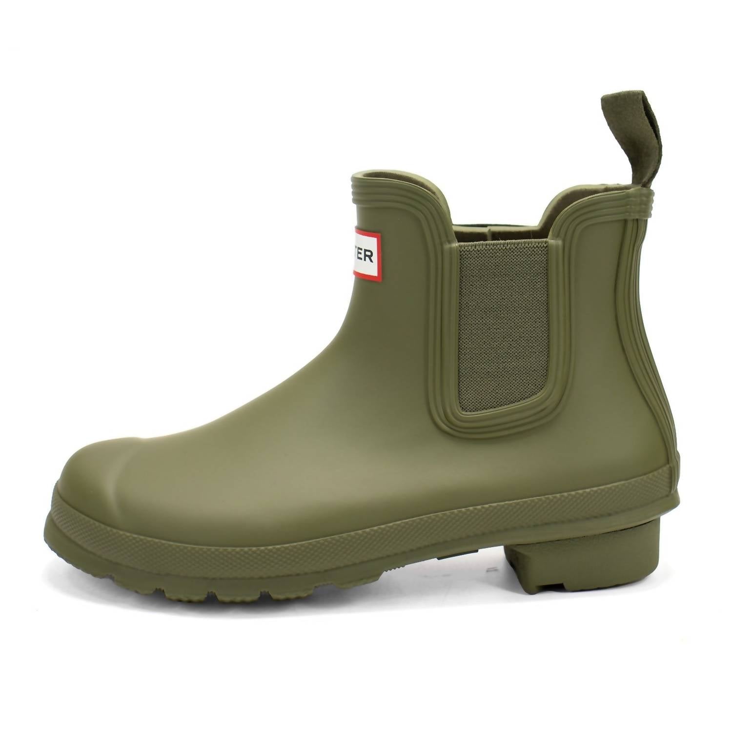 HUNTER Women's Original Chelsea Boots in olive leaf - women's shoe - alternate view