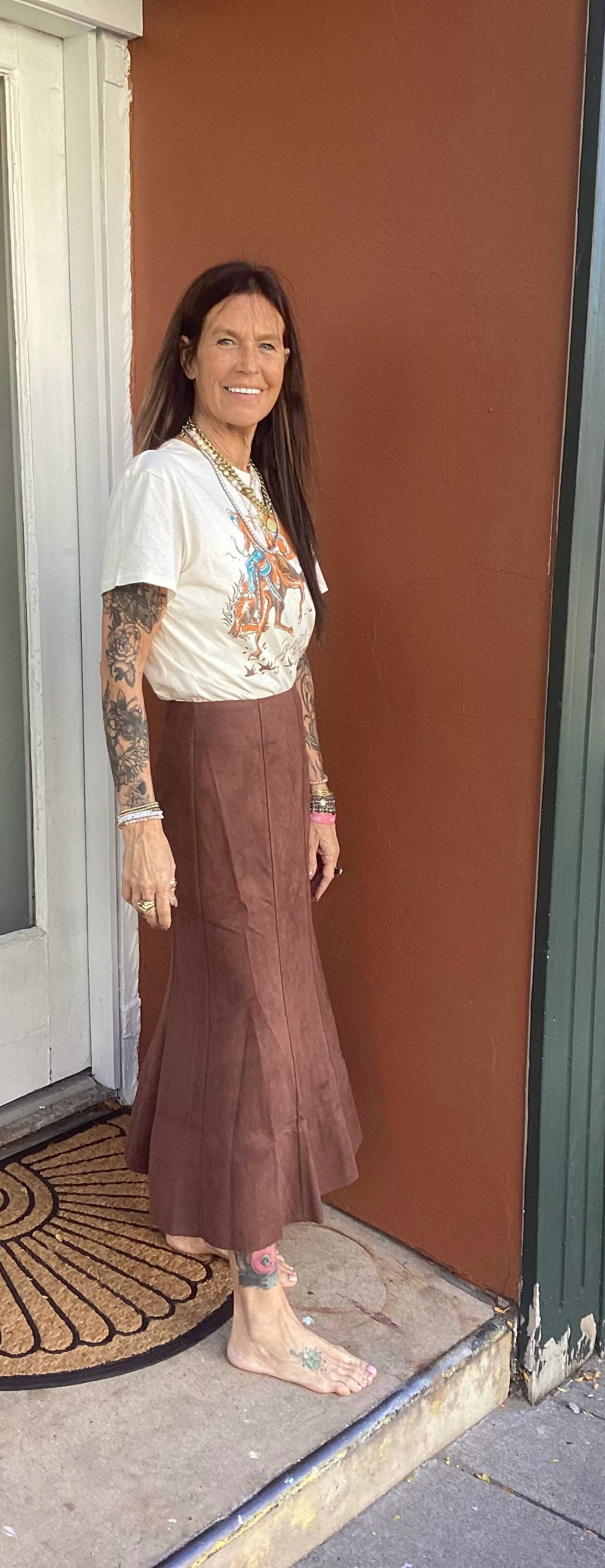 Thml - Long Suede Skirt
