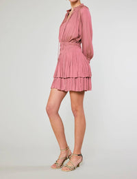 Nyland - Isabella Pleated 3/4 Sleeve Mini Dress