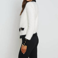 L'Agence - Georgia Contrast Cardigan Blazer
