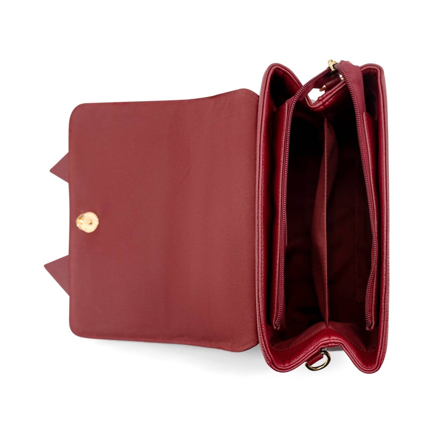Like Dreams Women's Linda Double Bow Crossbody Bag in red - women's bag - view 6