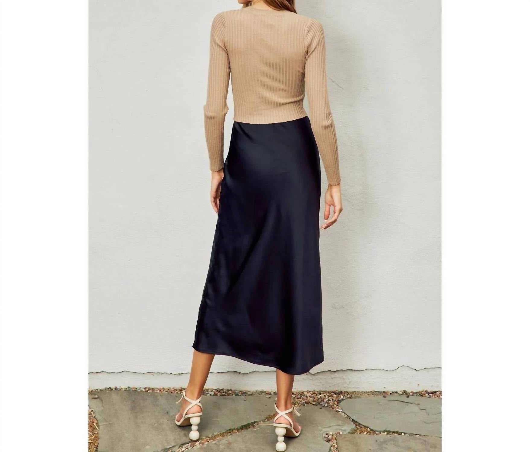 Dress Forum - Satin Pull Up Maxi Skirt