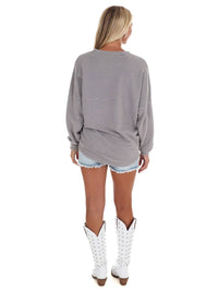 Gameday Couture - University of Tennessee Grey Corded Pullover
