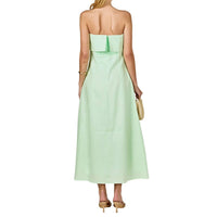 Endless Rose - Lucia Folded Strapless Linen Maxi Dress
