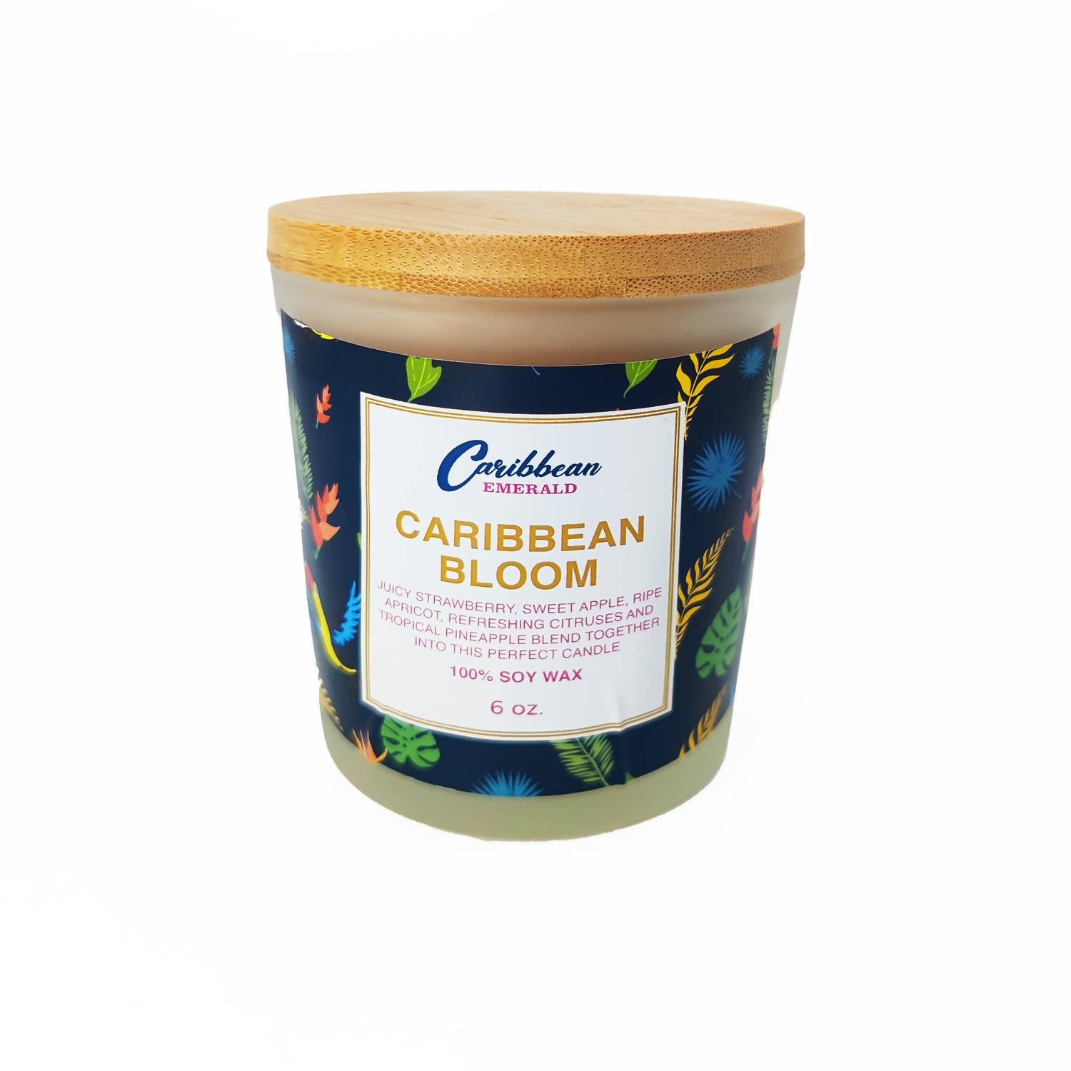 Caribbean Emerald - Caribbean Bloom Candle 6 oz