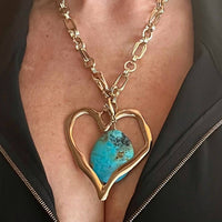 L George - Women's Big Hearted Lilly Necklace