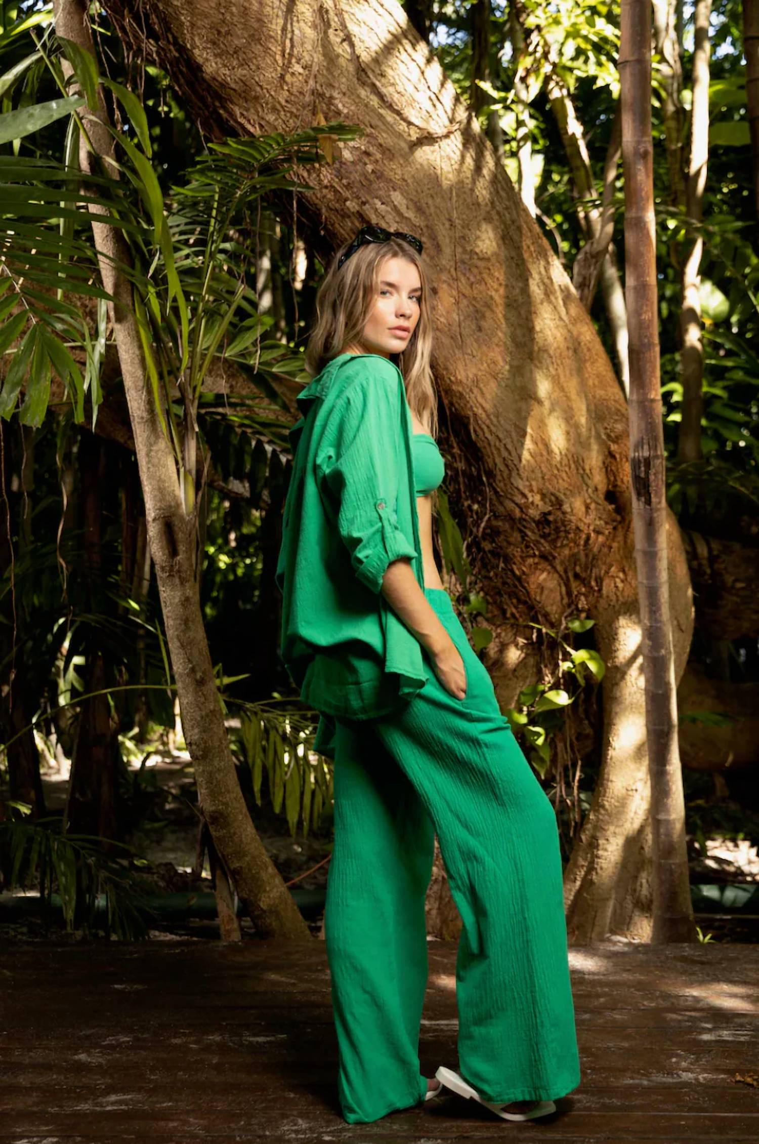Blanco By Nature - Azurra Flowy Pant