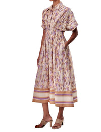 EXQUISE Kenya Printed Maxi Dress in multicolor - women's dress - detail view