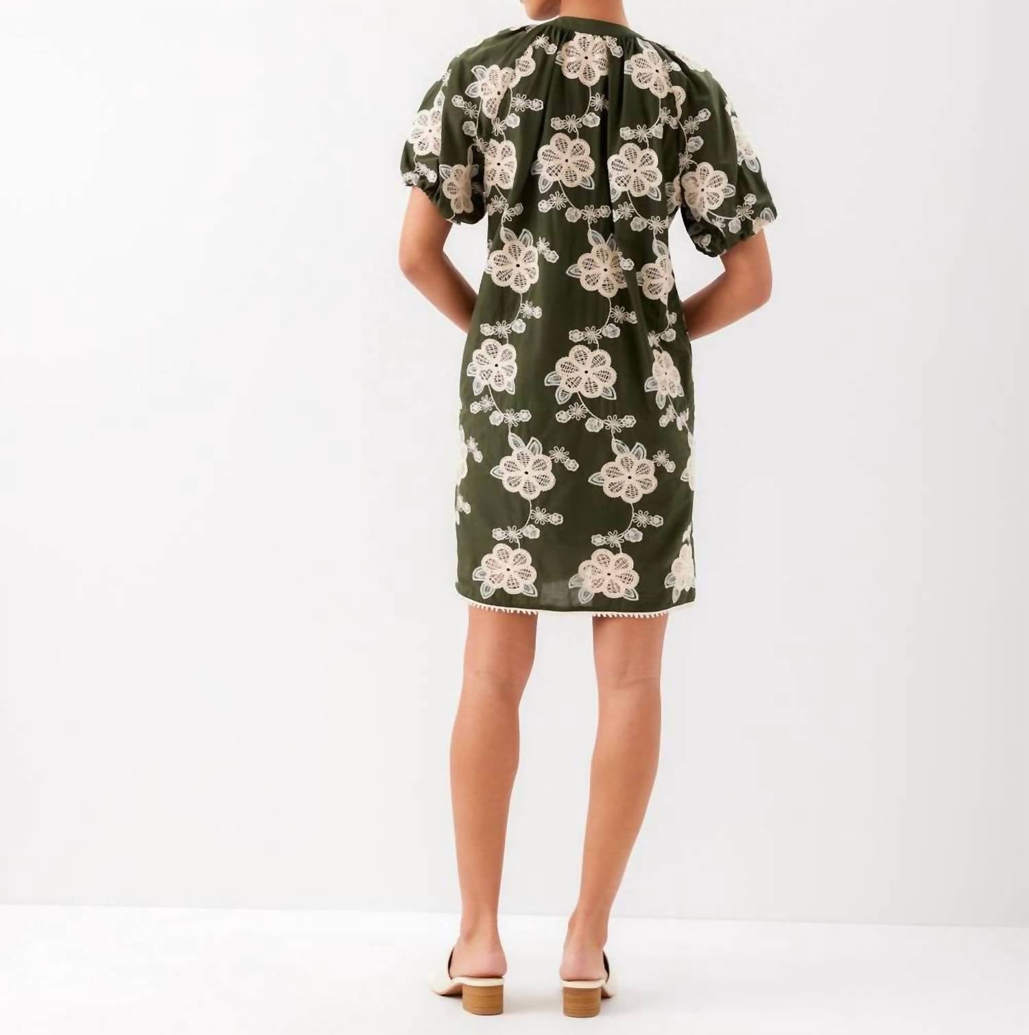 Karen Kane - Puff Sleeve Tassel Dress